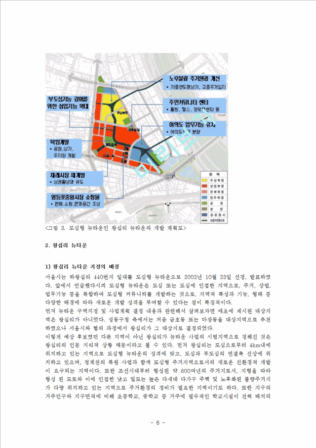 [★★평가우수자료★★][정책 분석, 왕십리 뉴타운 정책 분석] 도시재생사업 및 뉴타운 사업의 정의 및 목적, 향후 정책방향 모색, 뉴타운 정책 방향 제언.hwp